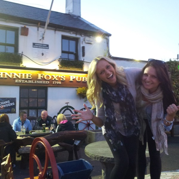 a person standing in front of a building